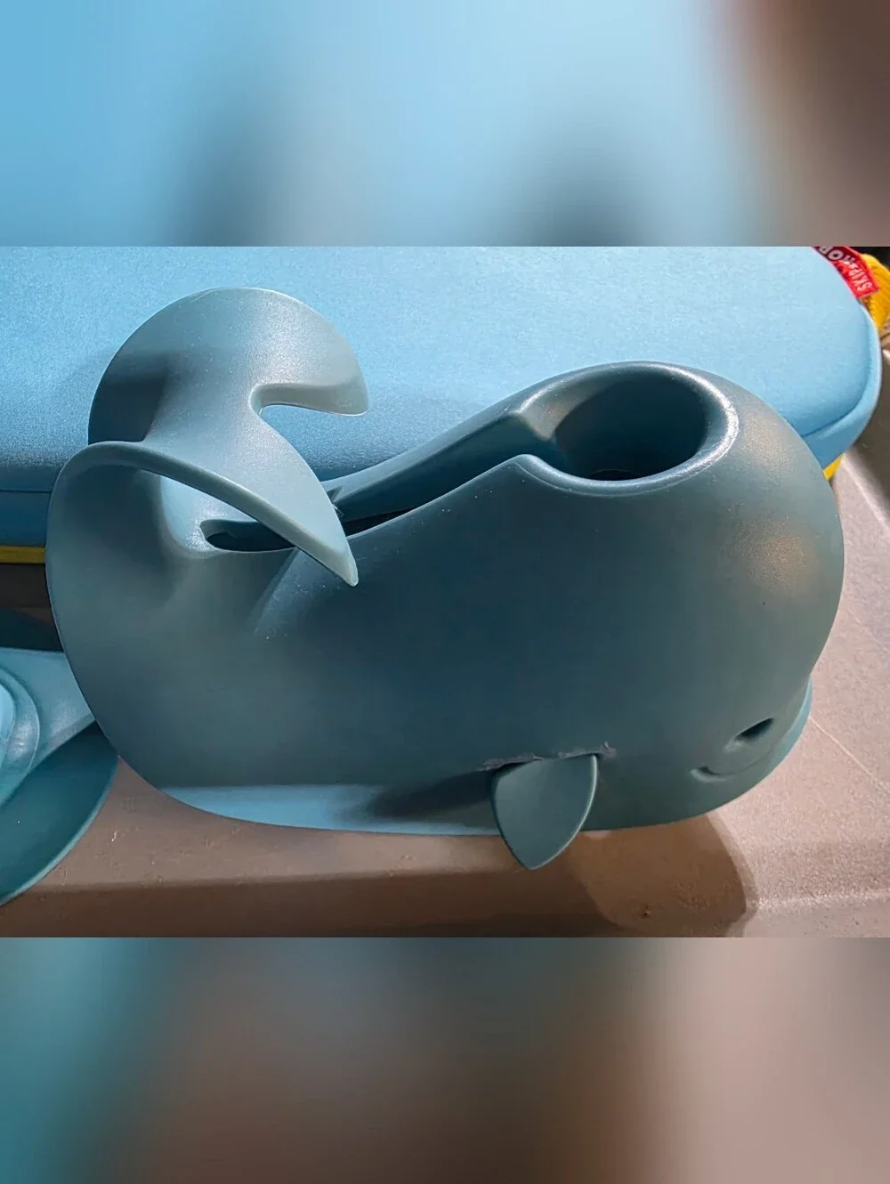 Skip Hop Blue Whale Elbowmat, Knee Mat, Tub Stopper And Faucet Protector